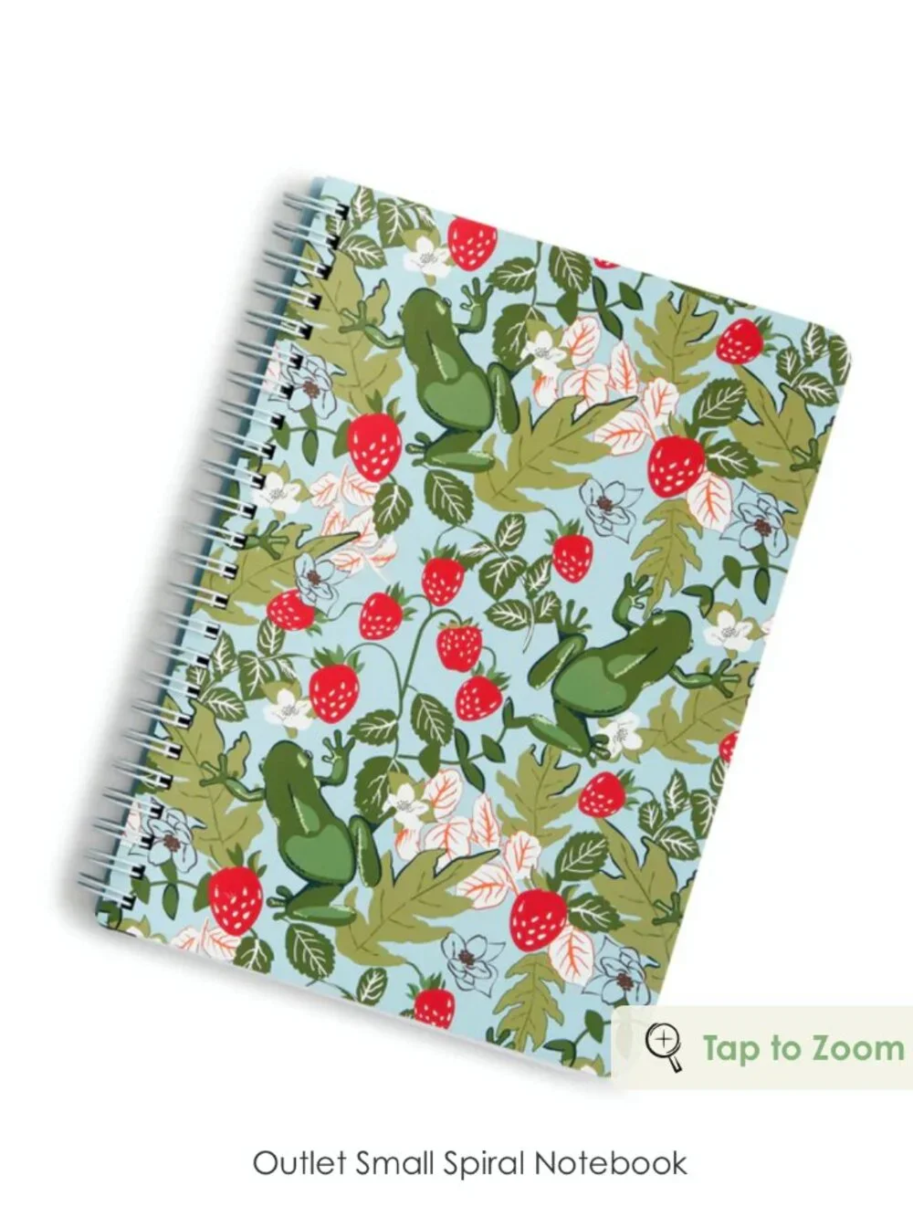 Vera Bradley Small Notebook Frogberry Garden Blue NWT
